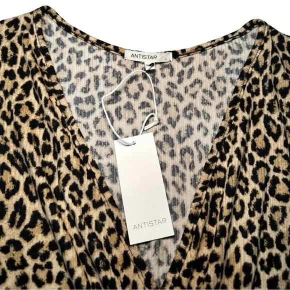 NWT Leopard Print Women's Dress Size Large - Picture 3 of 5